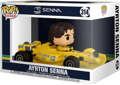 #314 Aryton Senna Rides Formula One Funko Pop