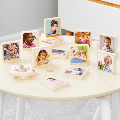 My Emotions Wooden Picture Tiles 18 Pack TickIt