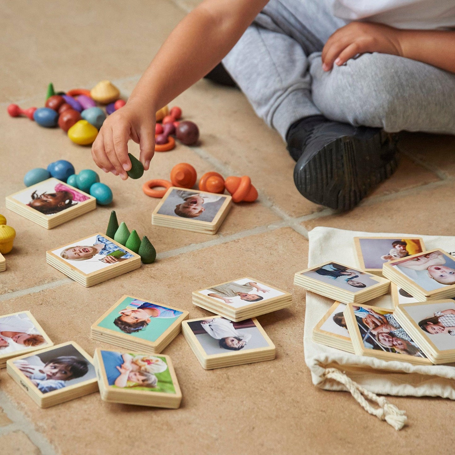 My Emotions Wooden Picture Tiles 18 Pack TickIt