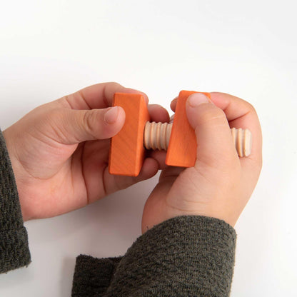 Rainbow Wooden Nuts and Bolts 7 Pack