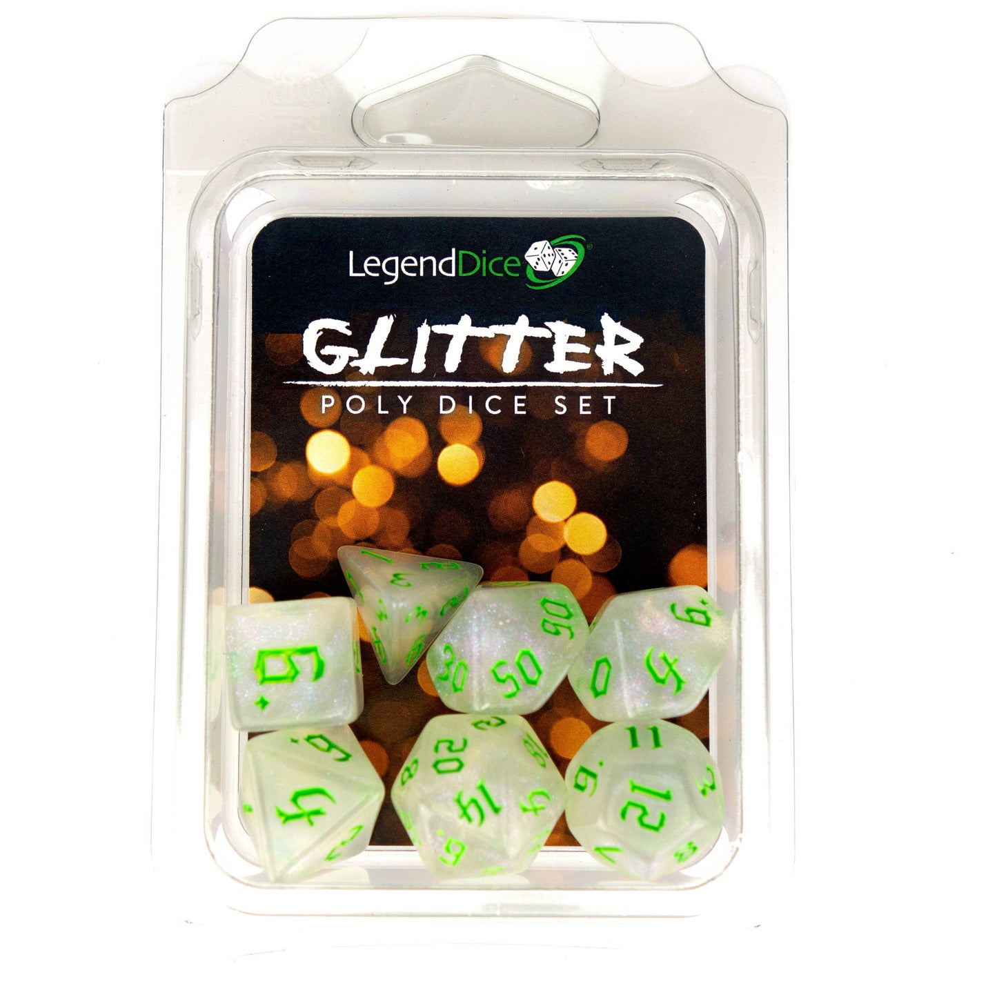 Clamshell Dice Pack - Glitter