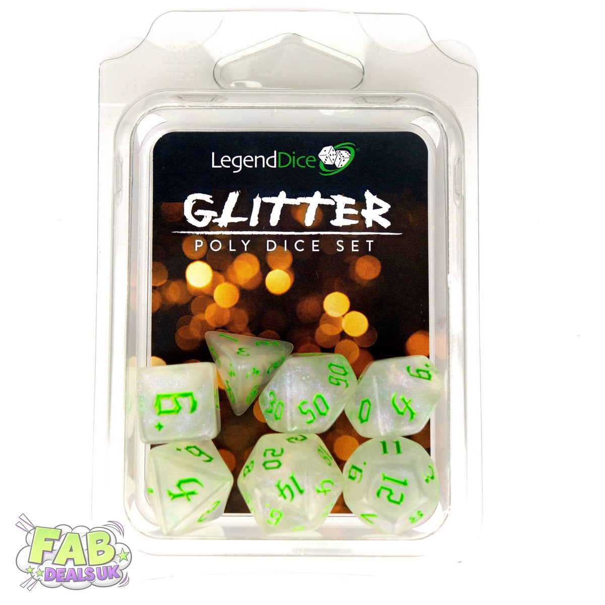 Clamshell Dice Pack - Glitter