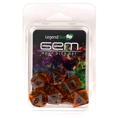 Clamshell Dice Display Pack - Gem
