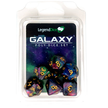 Clamshell Dice Pack - Galaxy