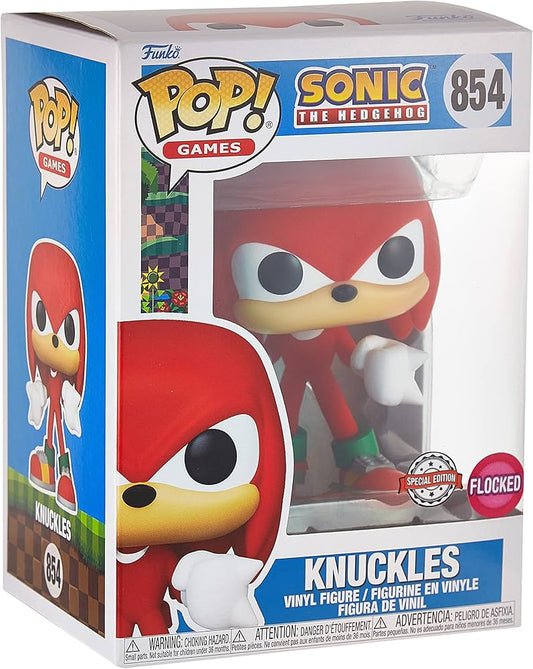 #854 Knuckles FLOCKED Sonic the Hedgehog Games Funko Pop