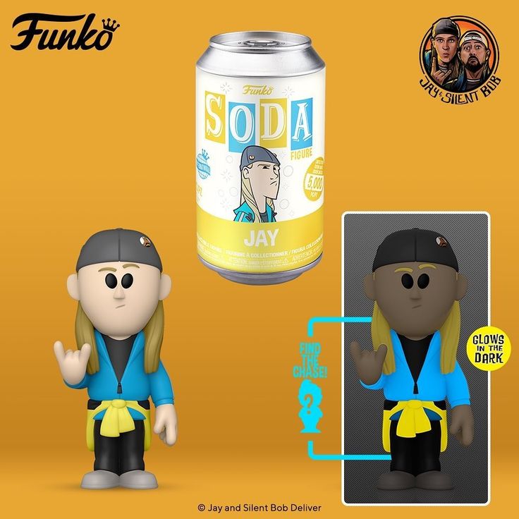 Jay from Jay and Silent Bob Funko Soda International 5,000pc Chance of Chase