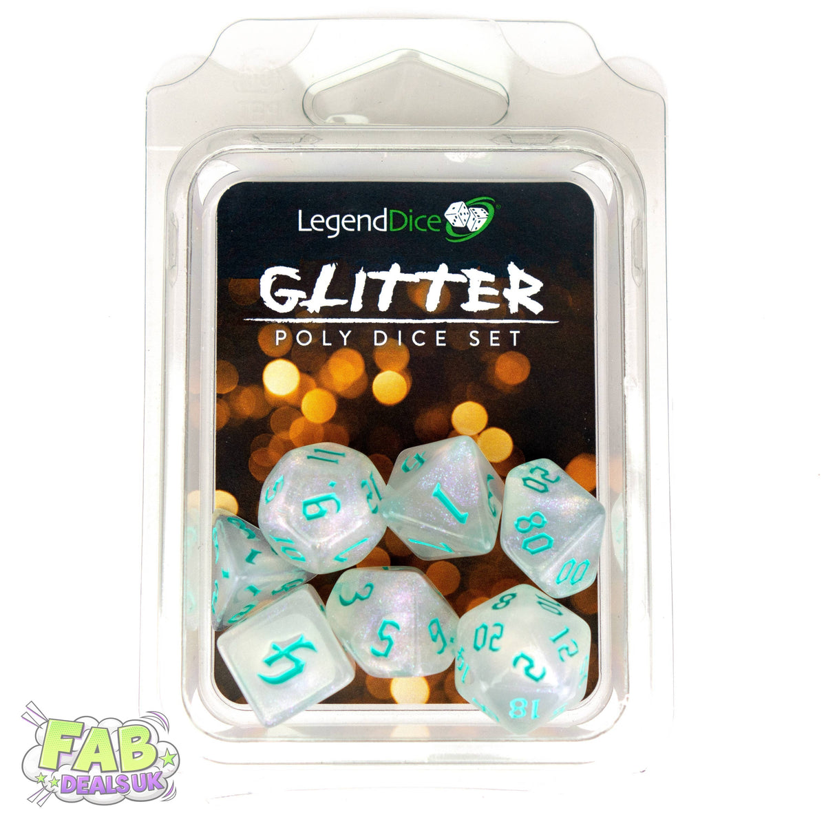 Clamshell Dice Pack - Glitter