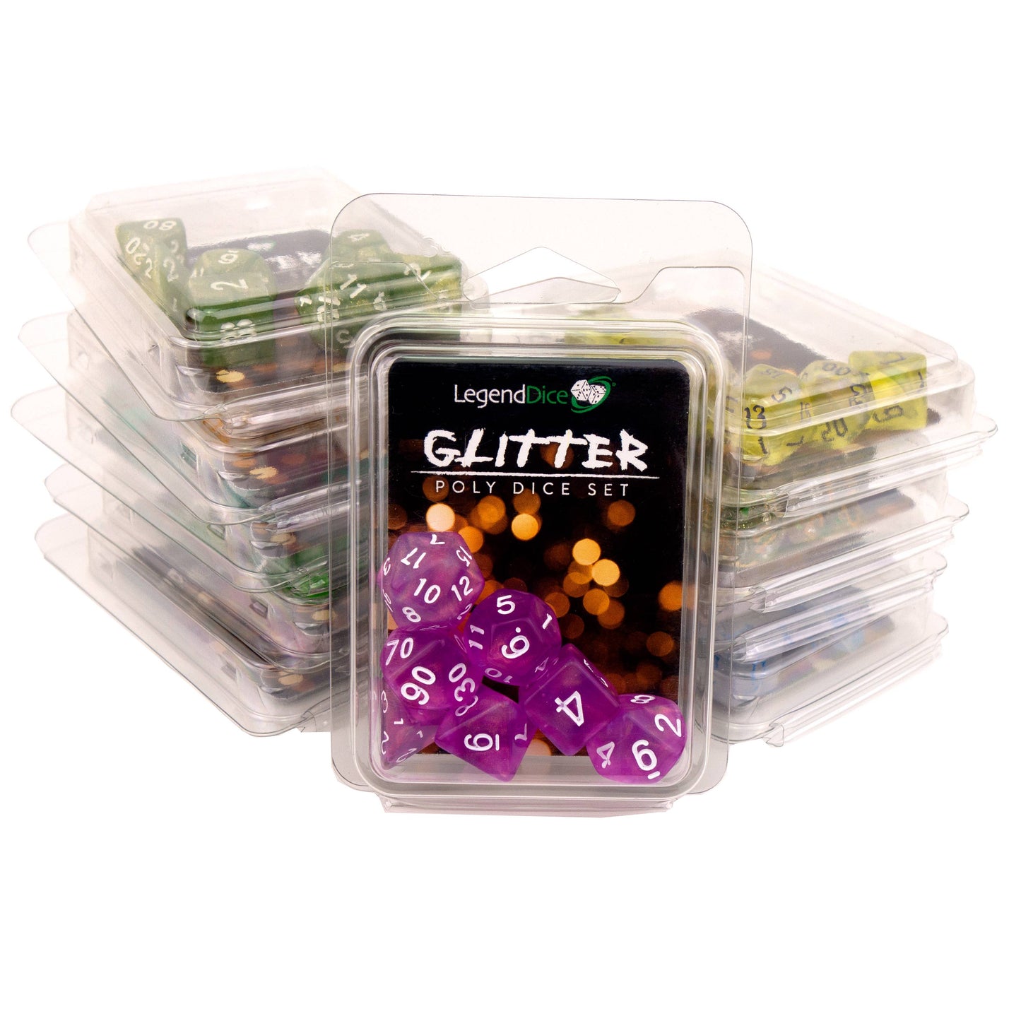 Clamshell Dice Pack - Glitter