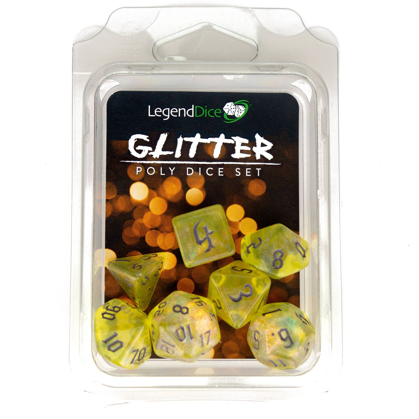 Clamshell Dice Pack - Glitter