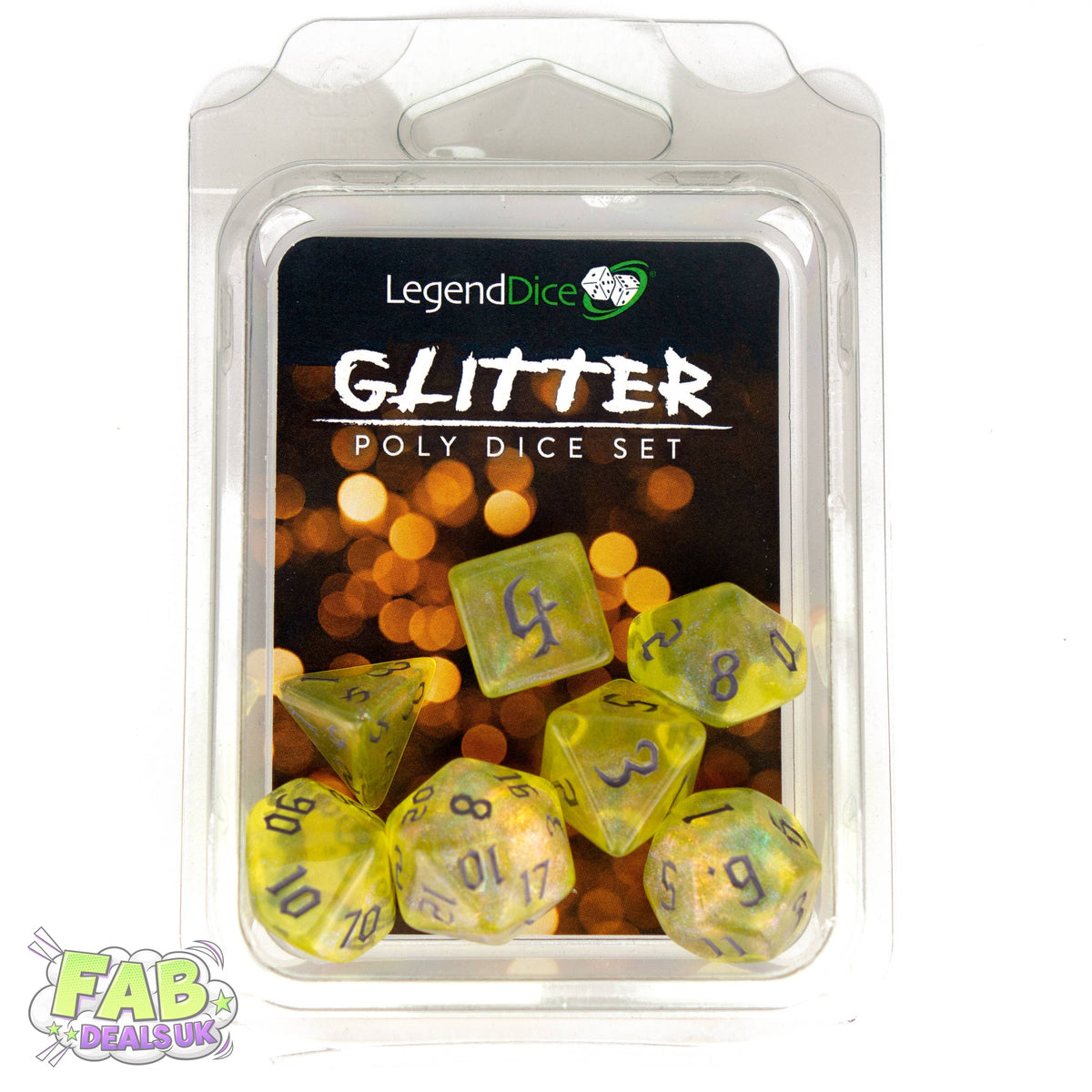 Clamshell Dice Pack - Glitter