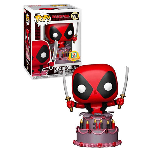 #776 Deadpool in Cake METALLIC 7 ELEVEN Marvel Funko Pop