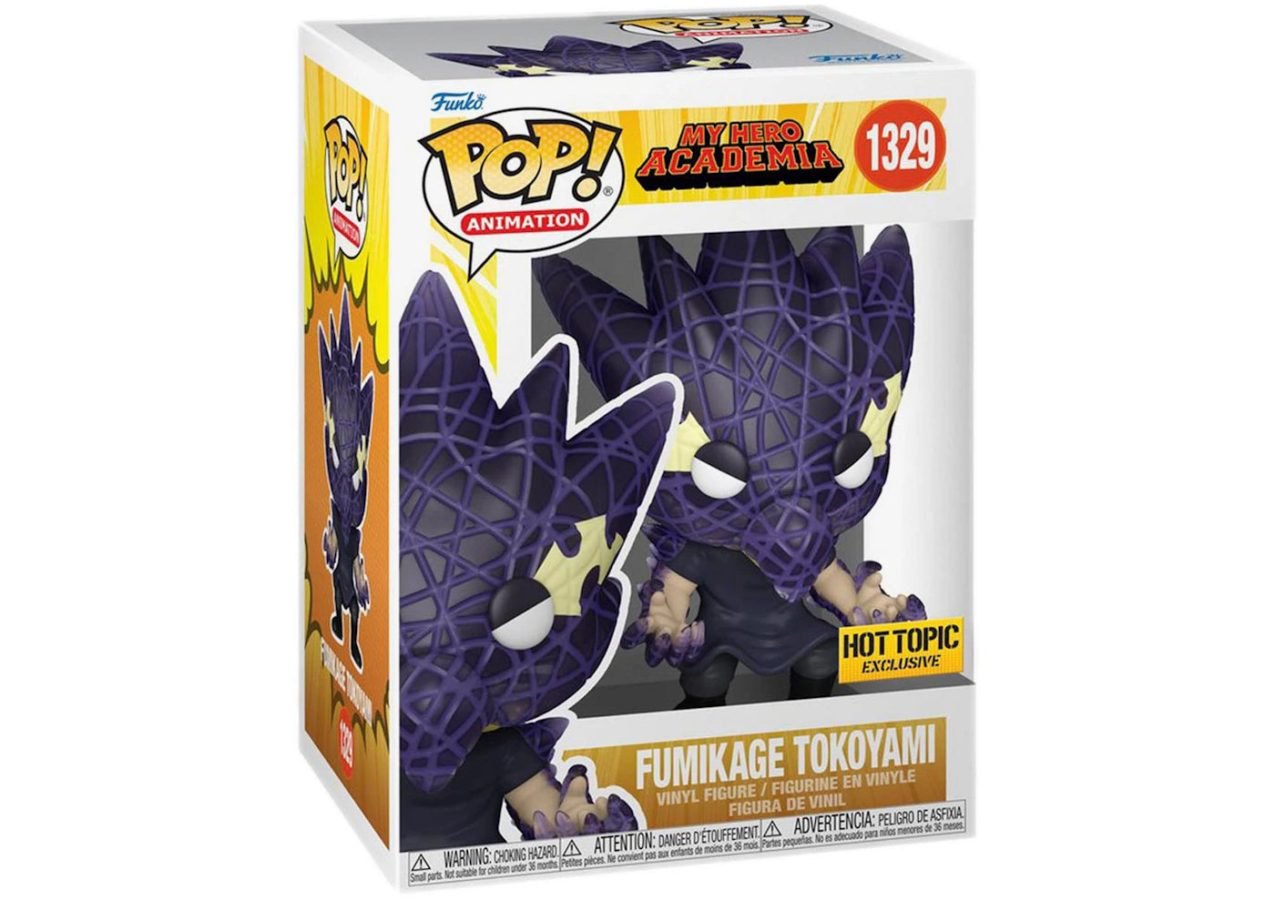 #1329 Fumikage Tokoyami HOT TOPIC My Hero Academia MHA Animation Funko Pop