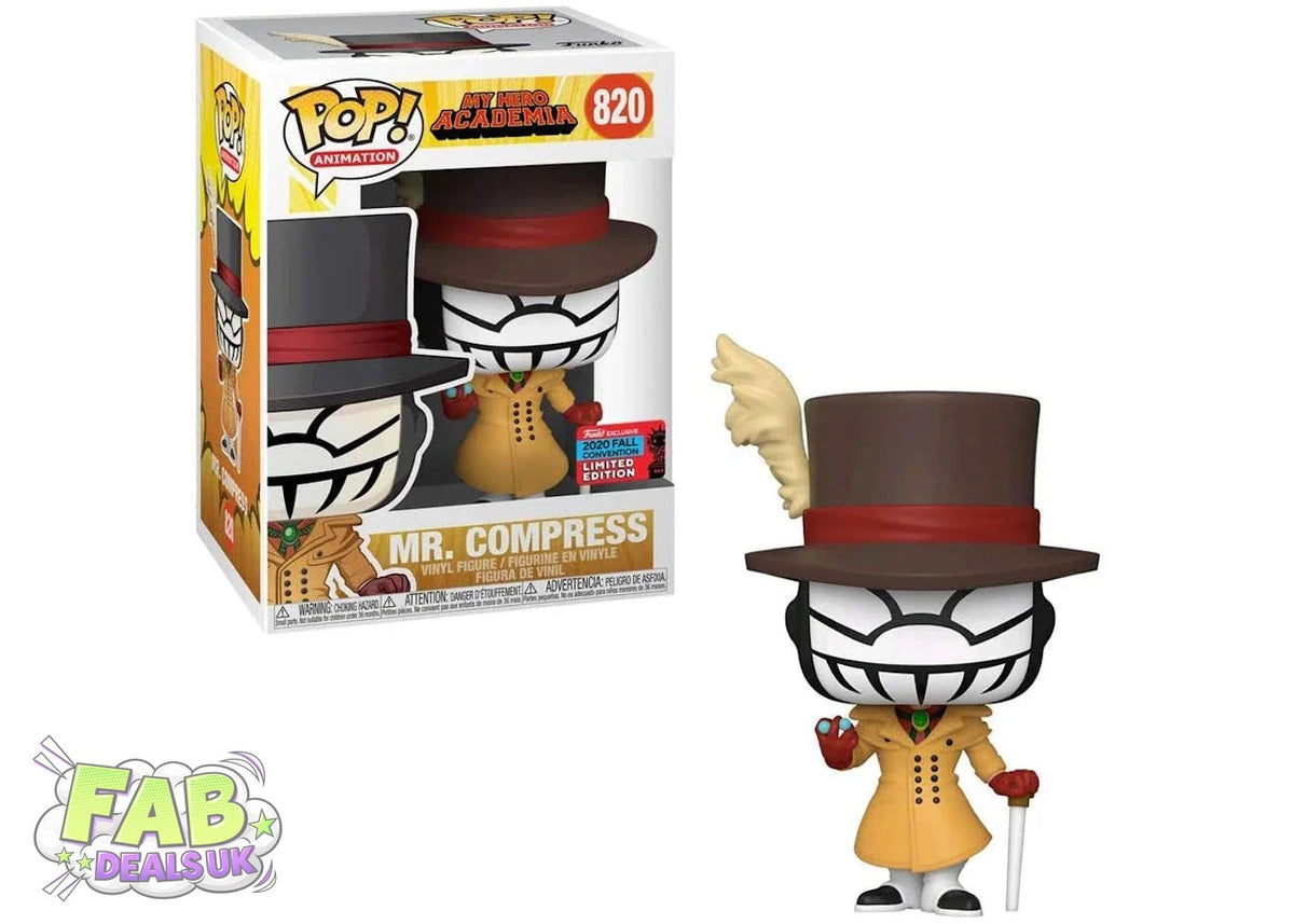 #820 Mr Compress 2020 FALL CONVENTION My Hero Academia MHA Animation Funko Pop