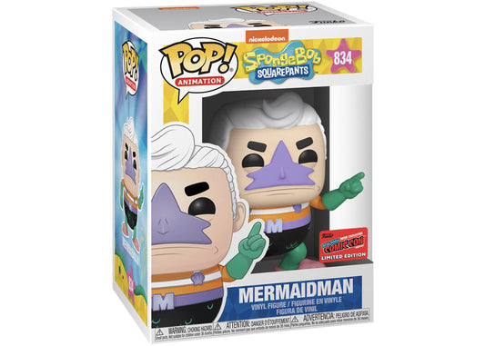 #834 Mermaidman 2020 FALL CONVENTION Spongebob Squarepants Animation Funko Pop