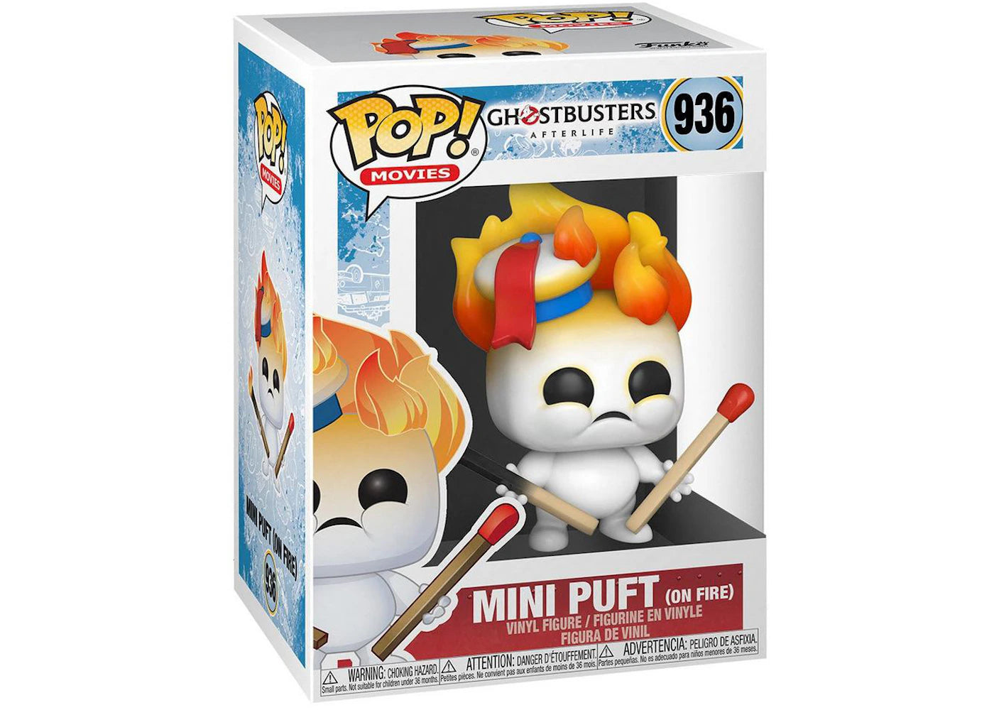 #936 Mini Puft on Fire Ghostbusters Afterlife Movies Funko Pop