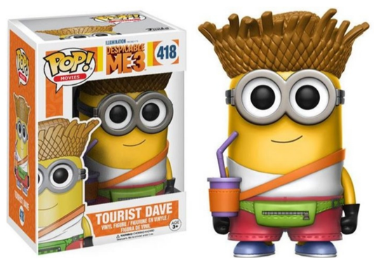 #418 Tourist Dave Despicable Me 3 Minions Movies Funko Pop