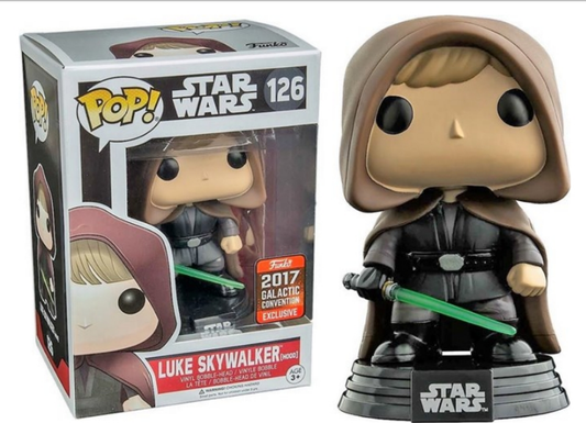 #126 Luke Skywalker Hood 2017 GALACTIC CONVENTION Star Wars Funko Pop