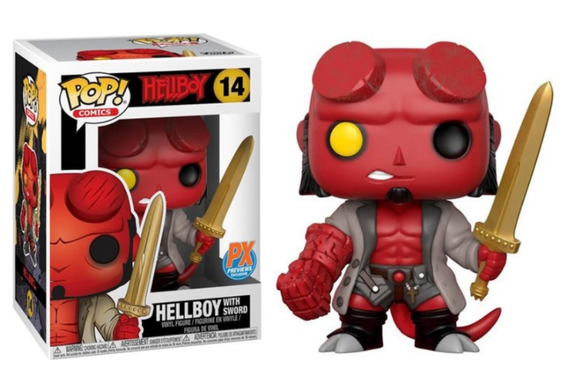 #14 Hellboy with Sword Comics Funko Pop