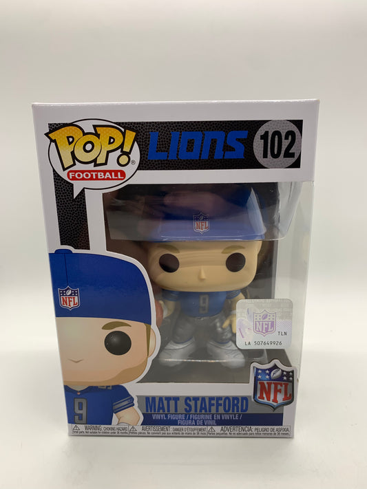#102 Matt Stafford NFL Lions Football Funko Pop