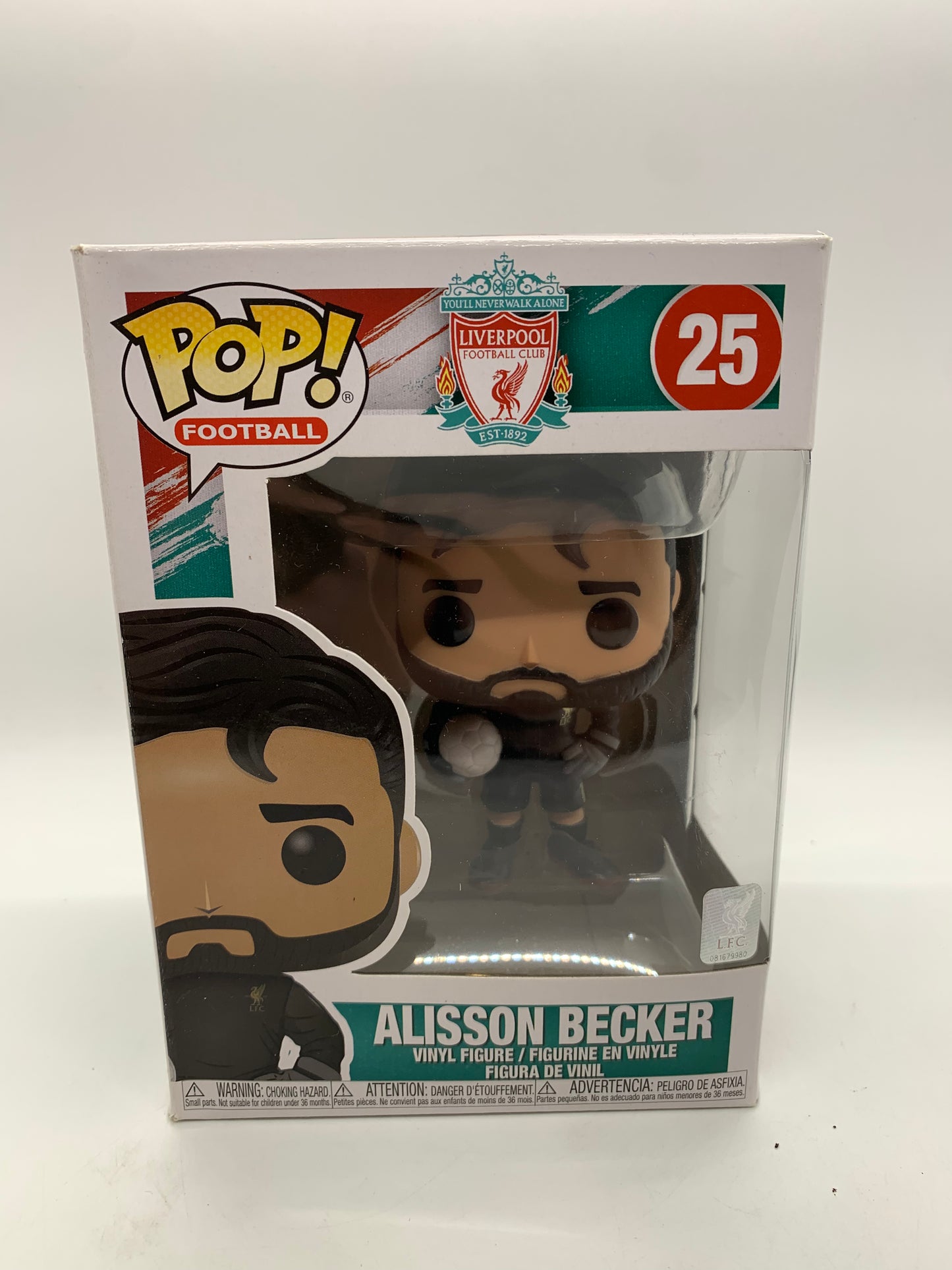 #25 Alisson Becker Liverpool FC Football Funko Pop