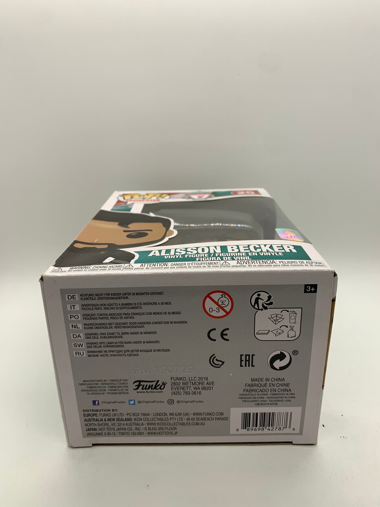 #25 Alisson Becker Liverpool FC Football Funko Pop