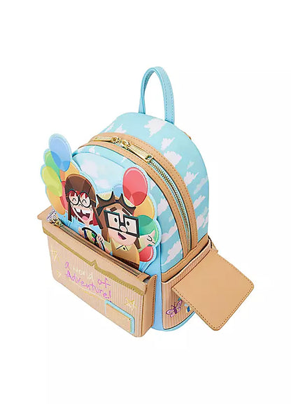 Spirit of Adventure Carl and Ellie Mini Backpack Loungefly Kids Pixar Up 15th Anniversary