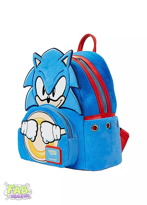 Sonic The Hedgehog Classic Cosplay Sega Loungefly Mini Backpack