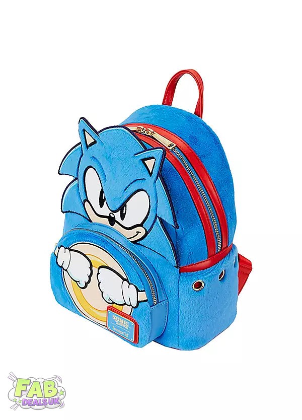 Sonic The Hedgehog Classic Cosplay Sega Loungefly Mini Backpack