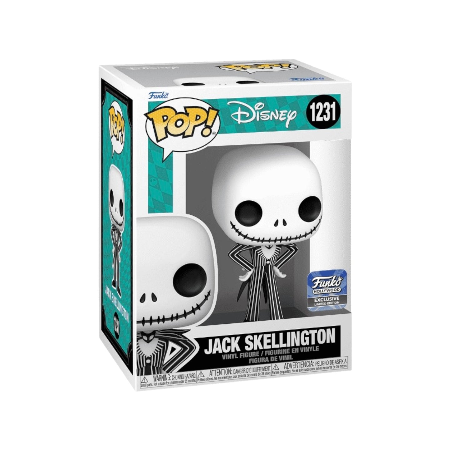 #1231 Jack Skellington FUNKO HOLLYWOOD Exclusive Nightmare Before Christmas NBC Disney Funko Pop