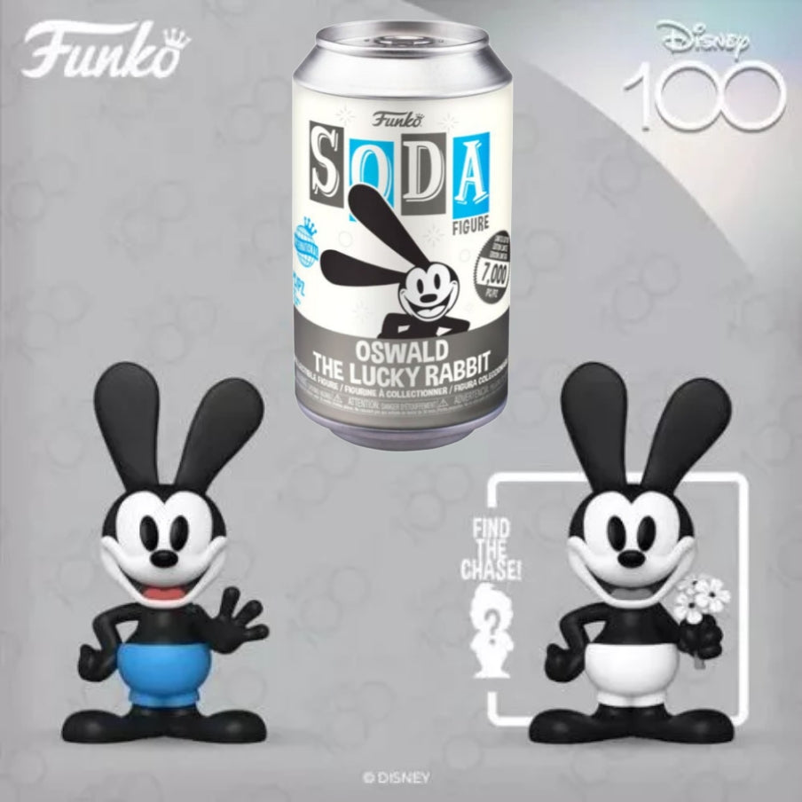 Oswald the Lucky Rabbit Disney Funko Soda International 7,000 PC LE CHANCE OF CHASE!