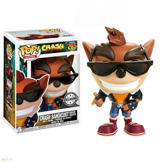 #275 Crash Bandicoot Biker Outfit Games Funko Pop