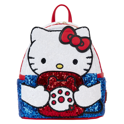 Sanrio Exclusive Hello Kitty 50th Anniversary Phone Sequin Cosplay Mini Backpack Loungefly