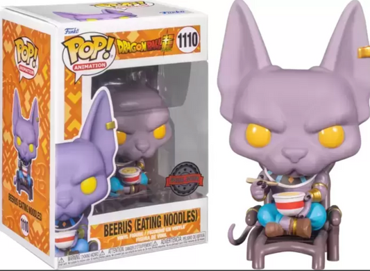 #1110 Beerus Eating Noodles DragonBall Z DBZ Animation Funko Pop