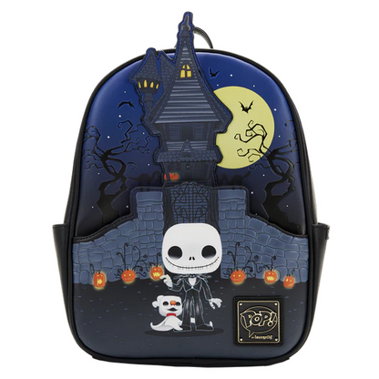 Jack Skellington House GLOW IN THE DARK Funko POP! Loungefly X NBC Mini Backpack