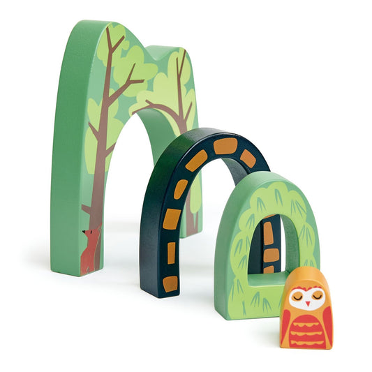 Forest Tunnels Wooden Stacking Arches Tender Leaf Toys