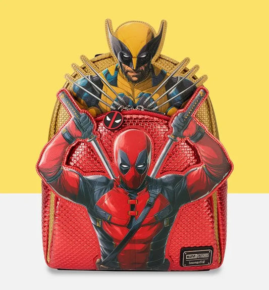 Deadpool and Wolverine Marvel Loungefly Mini Backpack
