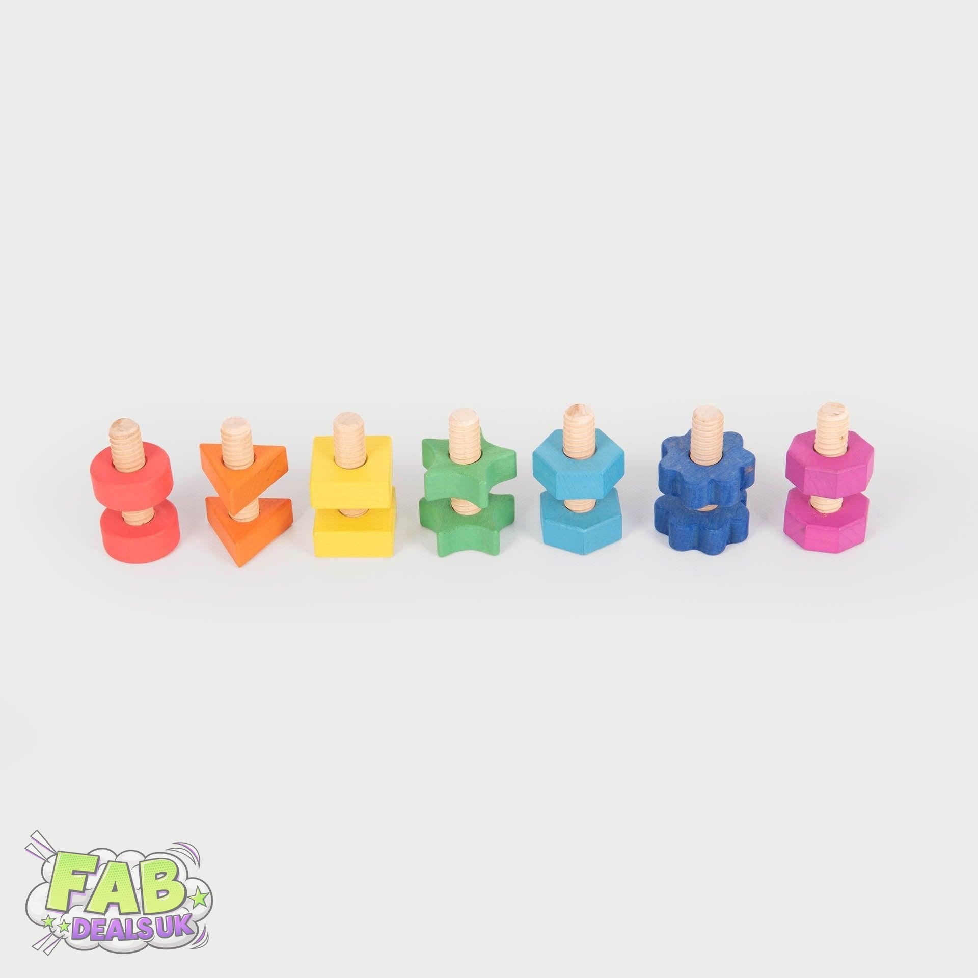 TickiT Natural Wooden Heuristic Cubes – 6 Buchenholzwürfel, Je 5x5x5 Cm, Für Kinder Ab 10 Monaten