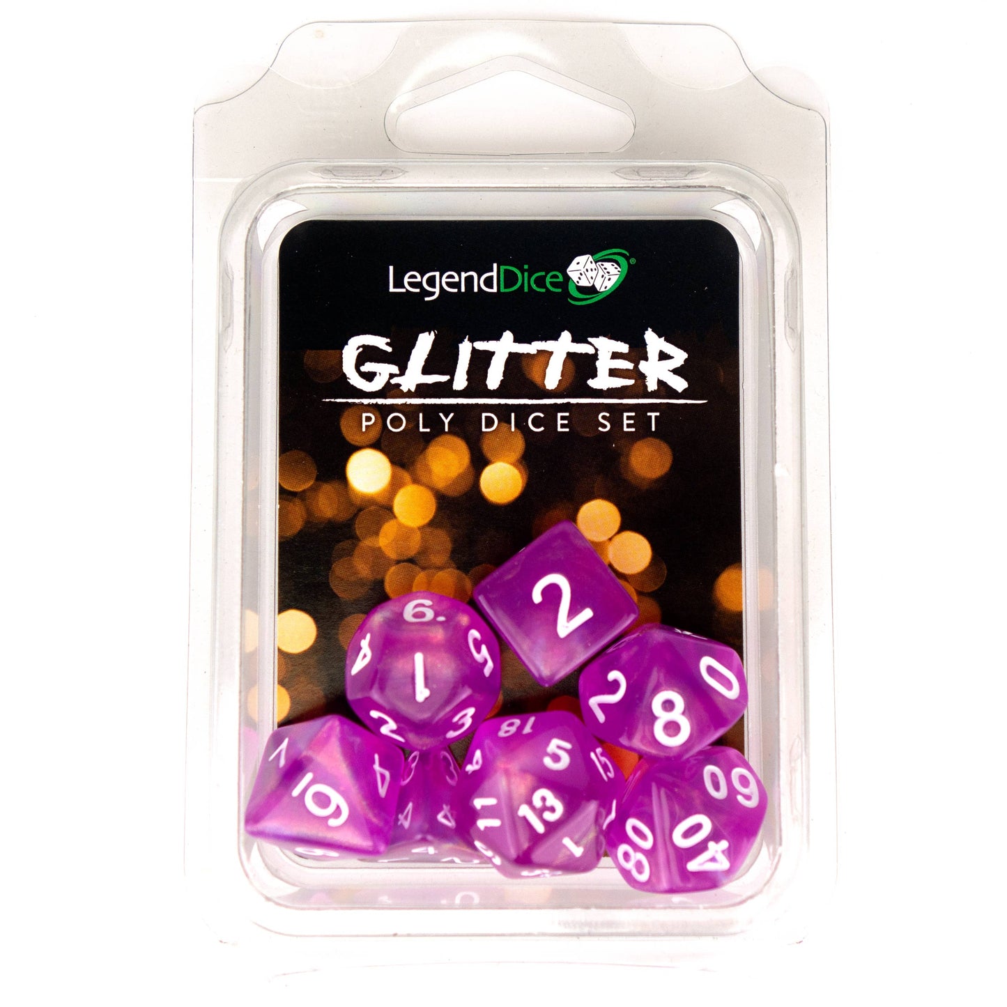 Clamshell Dice Pack - Glitter