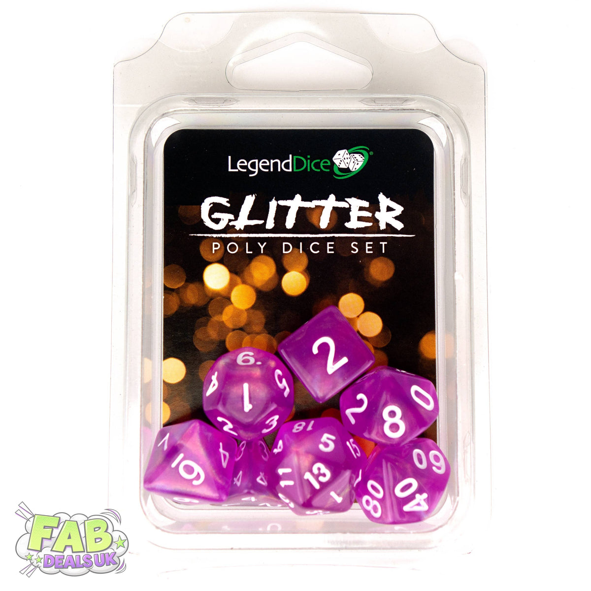 Clamshell Dice Pack - Glitter