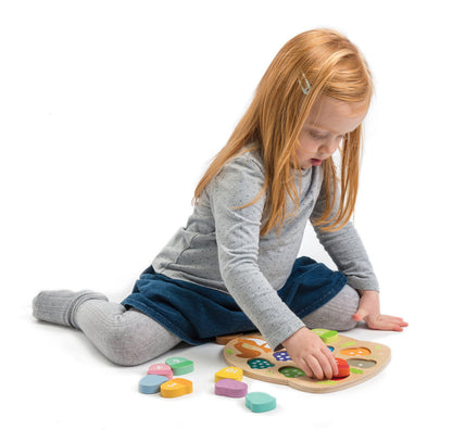 How Many Acorns? Wooden Number Jigsaw Puzzle Tender Leaf Toys