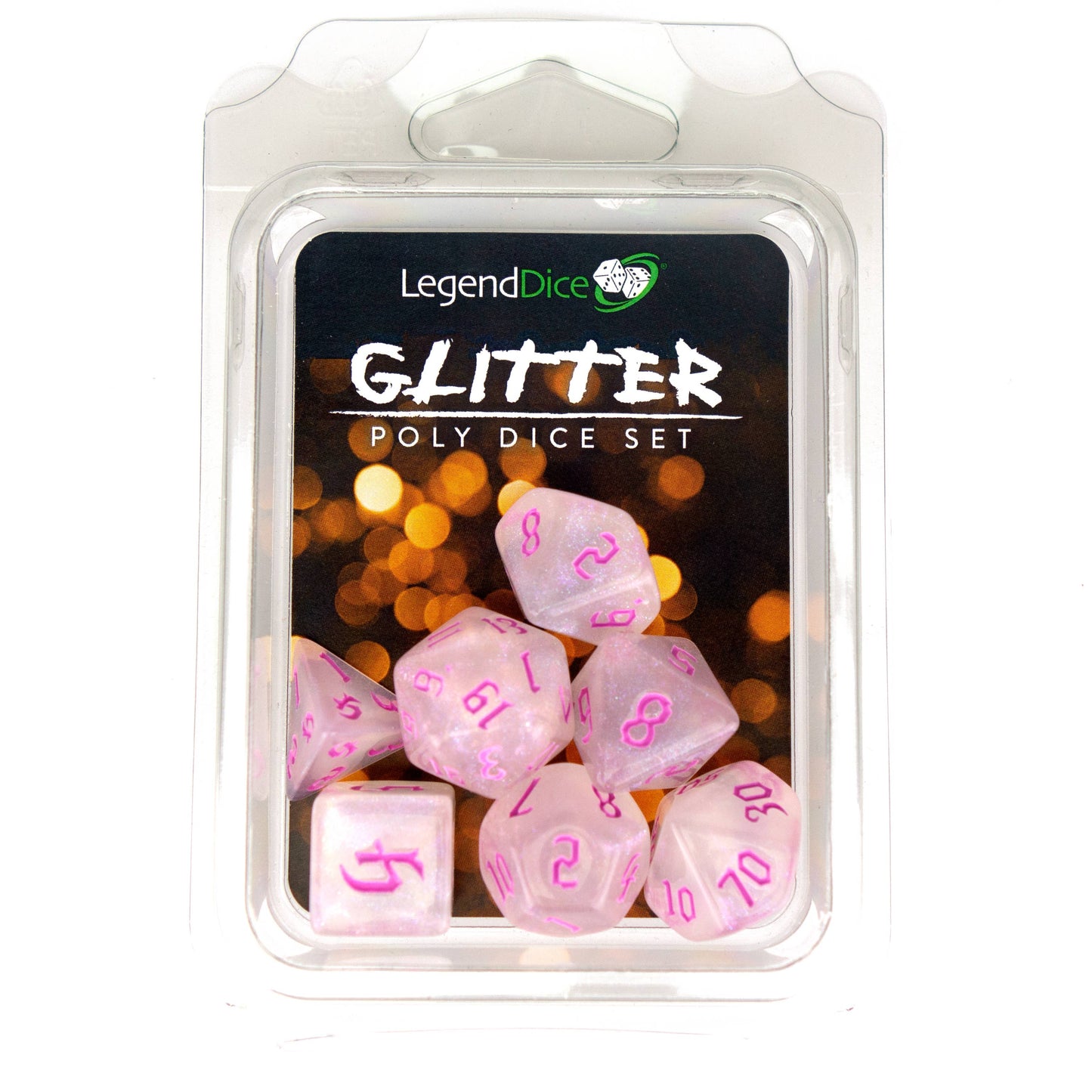 Clamshell Dice Pack - Glitter