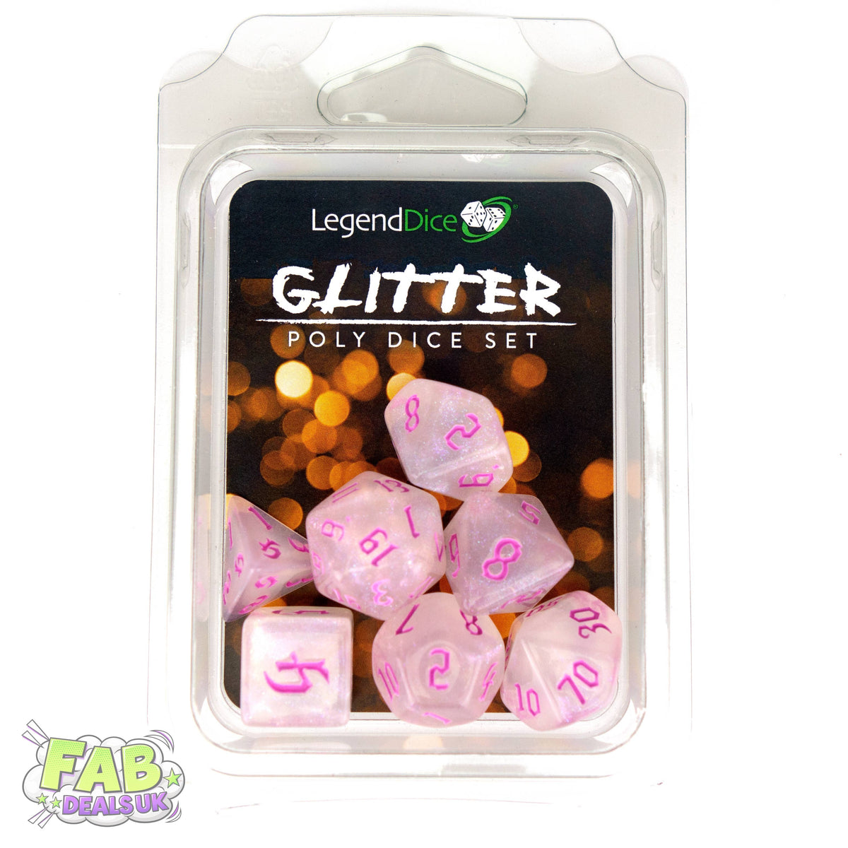 Clamshell Dice Pack - Glitter