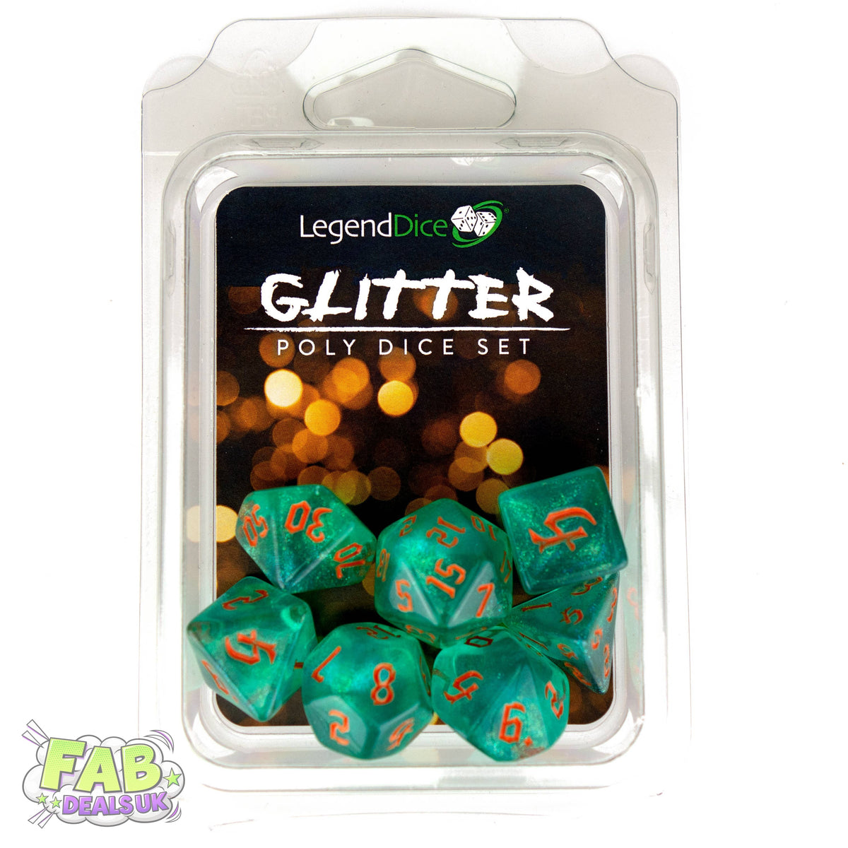 Clamshell Dice Pack - Glitter