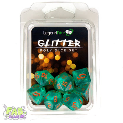Clamshell Dice Pack - Glitter