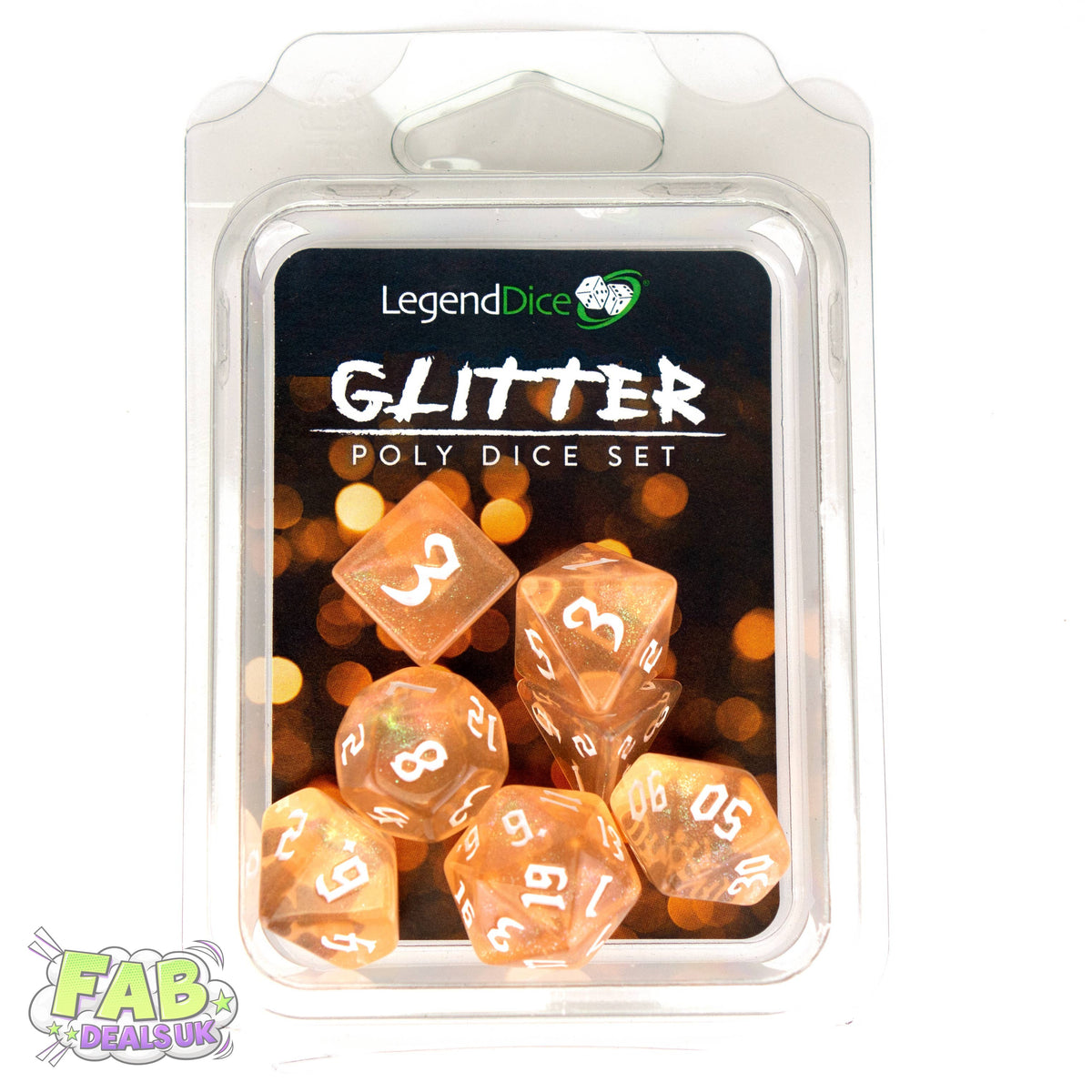 Clamshell Dice Pack - Glitter