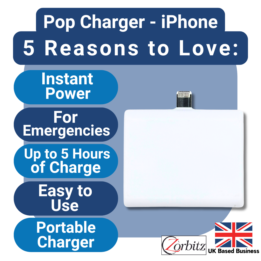 Pop Charger- iPhone | Emergency Phone Charger