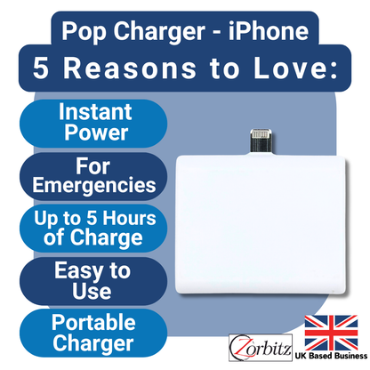 Pop Charger- iPhone | Emergency Phone Charger
