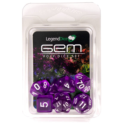 Clamshell Dice Display Pack - Gem