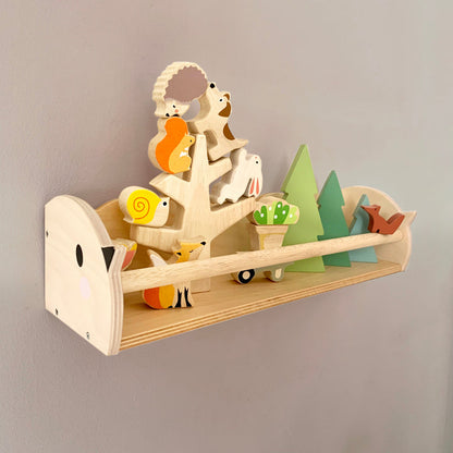 Small Birdie Shelf Wooden Bookshelf Tender Leaf Toys