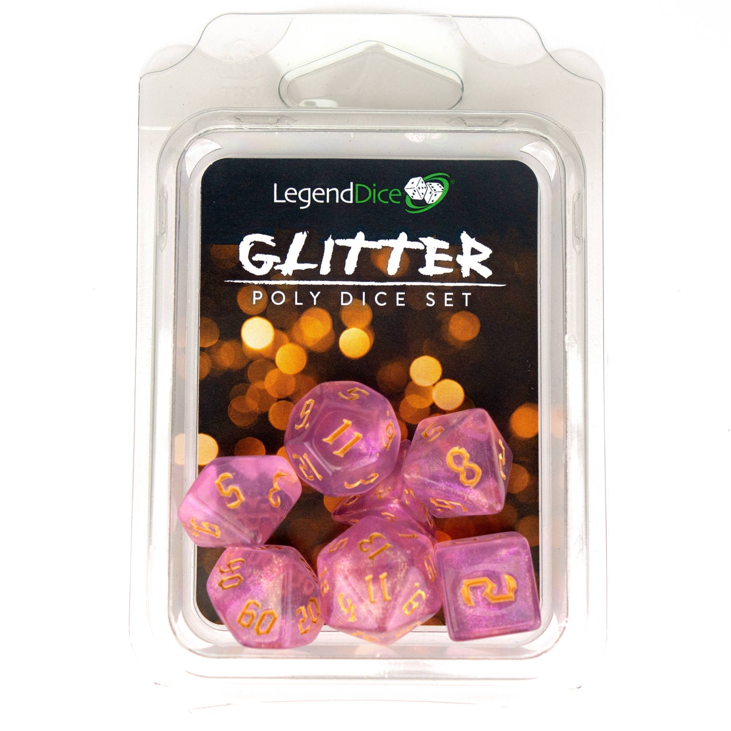 Clamshell Dice Pack - Glitter